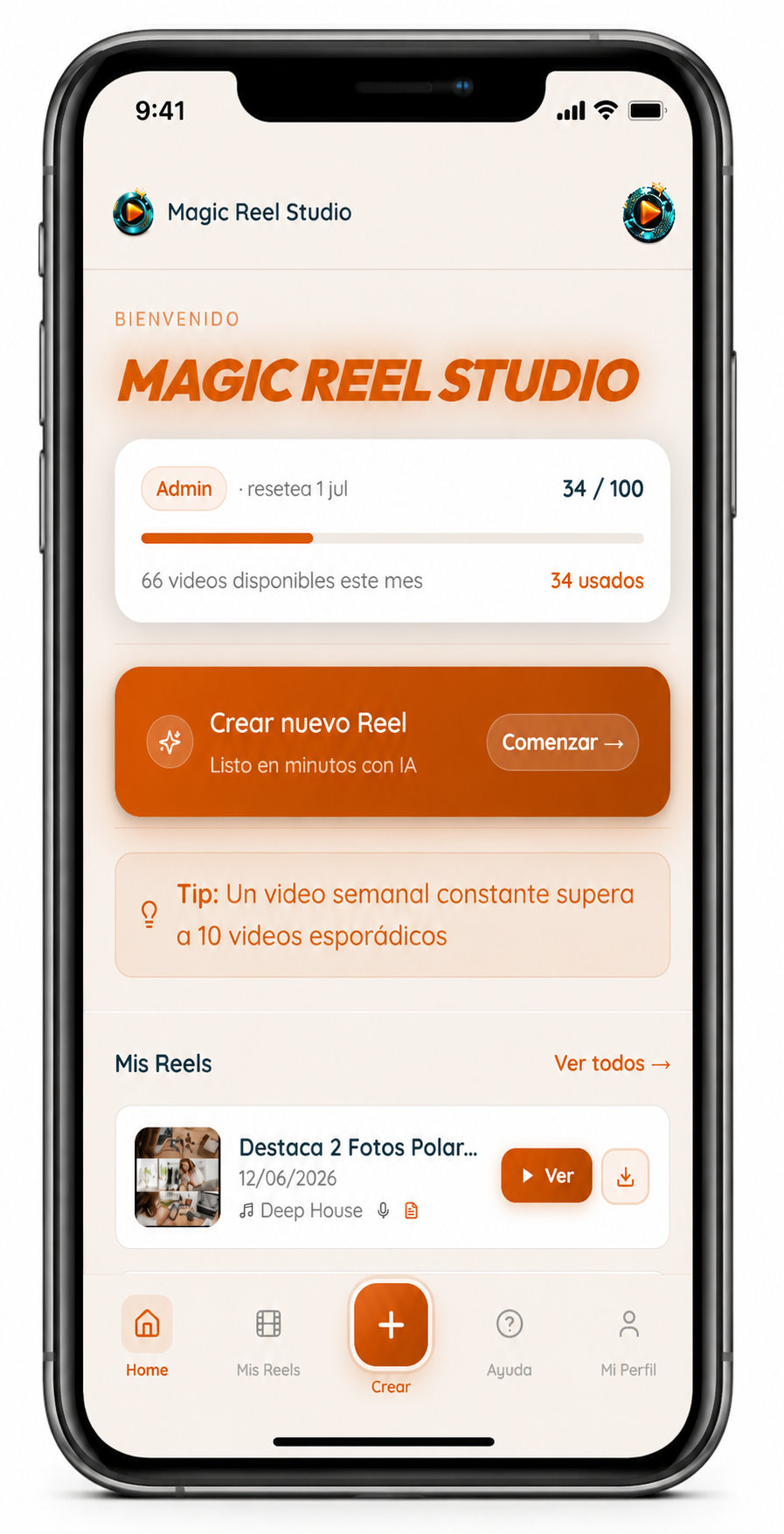 Magic Reel Studio — creación de contenido audiovisual con IA